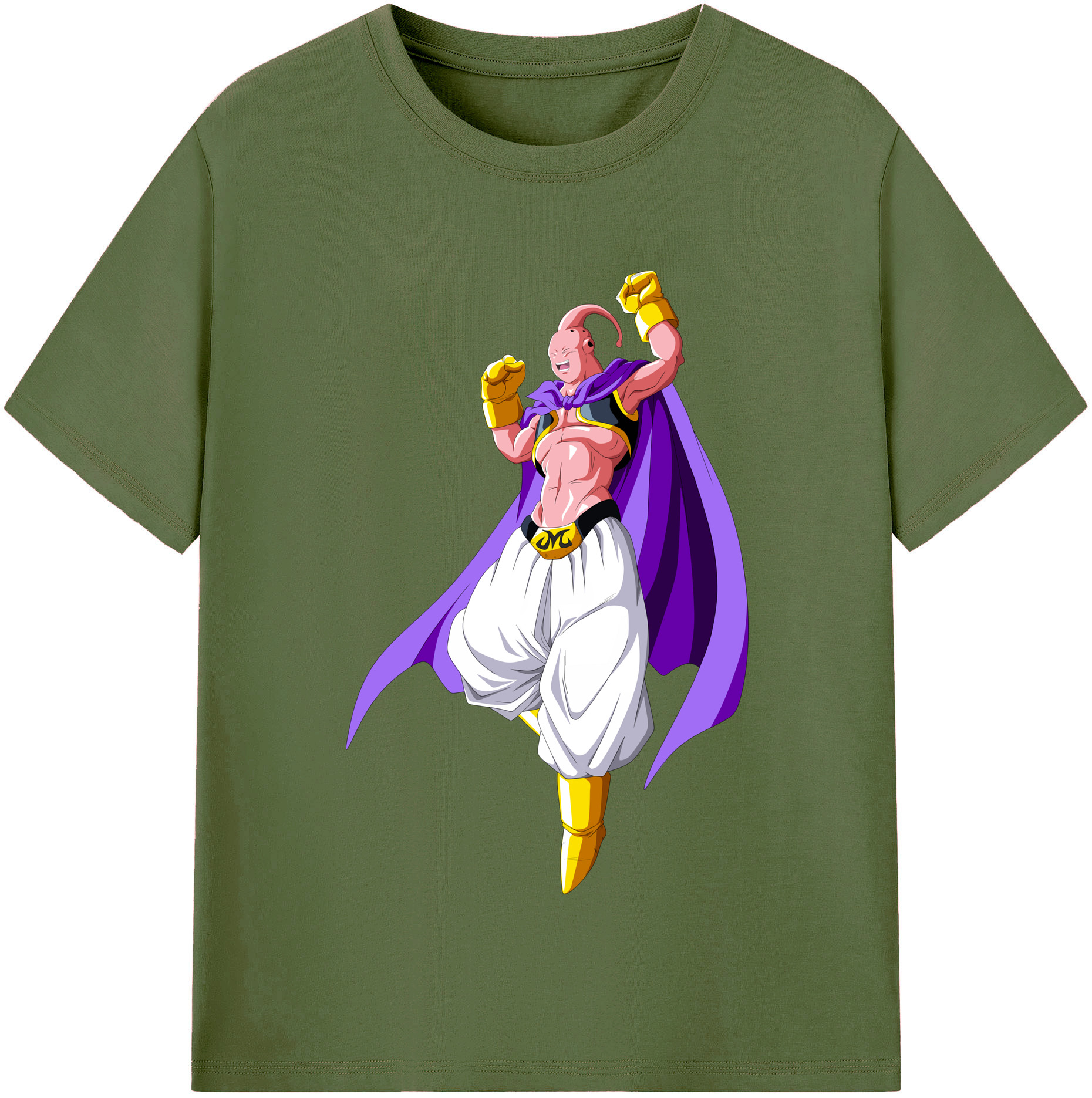 （画像用） ドラゴンボール 魔人ブウ DRAGON BALL Majin Buu 綿100％半袖Tシャツ（フロントプリント）
